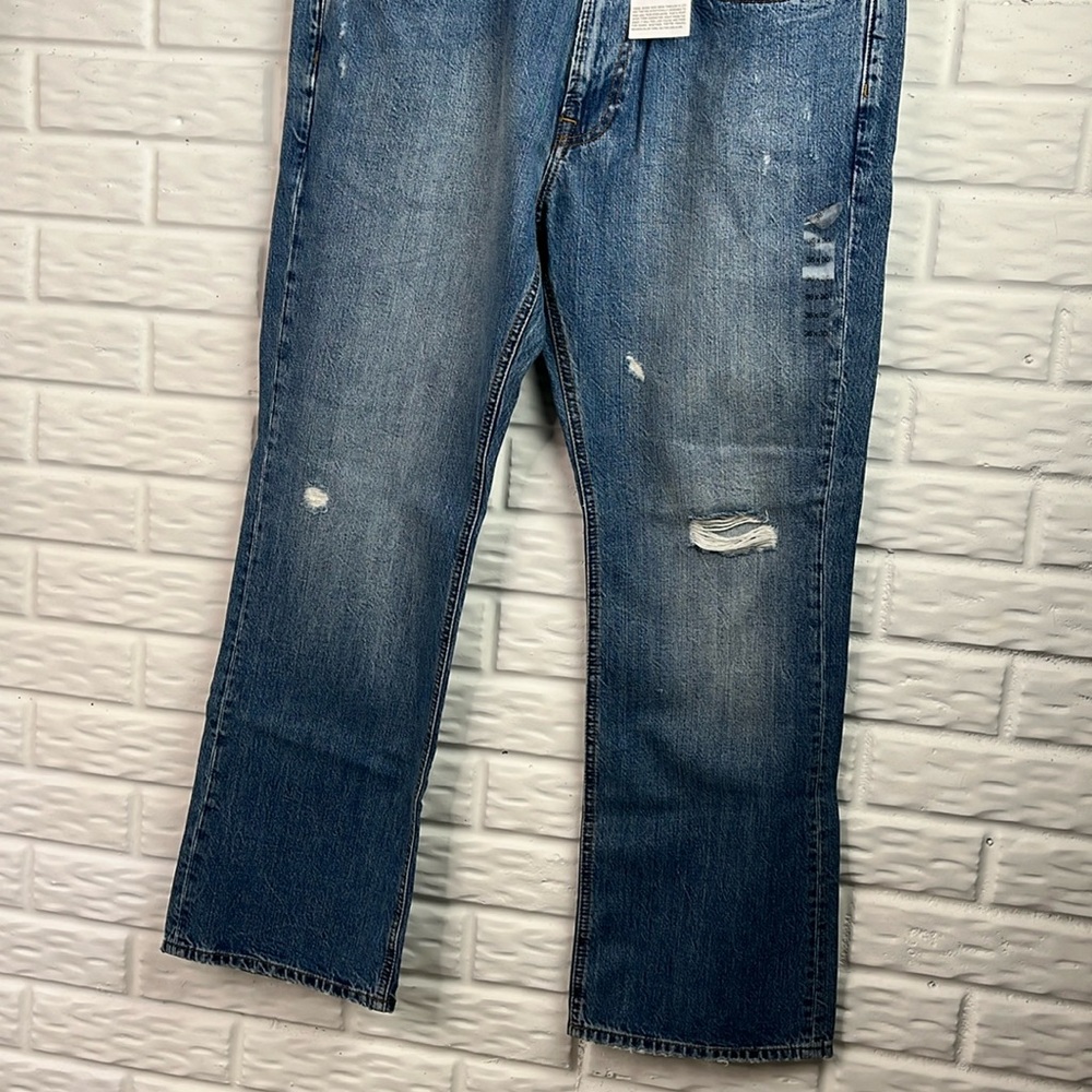 GAP 1969 BOOT CUT JEANS  DESTRUCTED Men’s 36x30 NWT - Picture 3 of 15